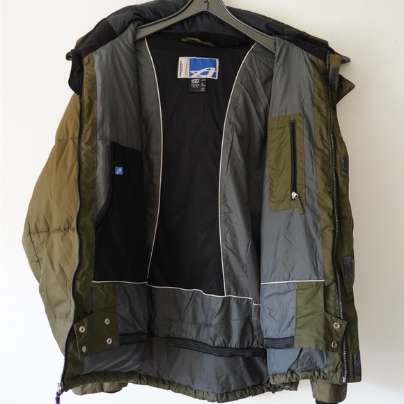 orage down jacket Green WorM Hoody Men’s Size XL - Picture 10 of 11